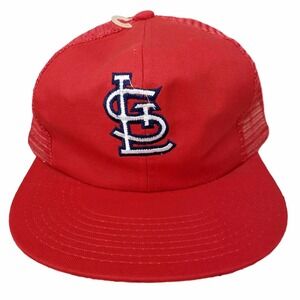 Twins St Louis Cardinals Trucker Hat Red MLB Snapback Mesh Deadstock Vintage Cap